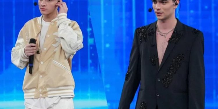 Luk3 e Trigno ad Amici 24 (collage)