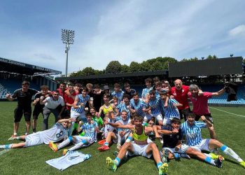 La Spal U16 festeggia l'accesso in finale (da facebook.com/SettoreGiovanileSpal)
