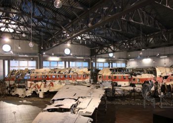 Strage di Ustica: il relitto dell'aereo Itavia