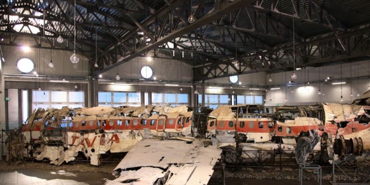 Strage di Ustica: il relitto dell'aereo Itavia