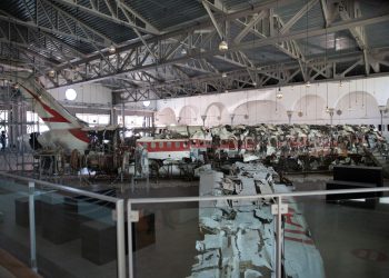 Strage di Ustica: i resti dell'aereo Itavia