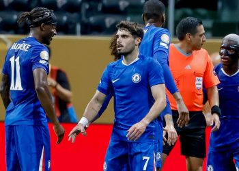 Noni Madueke e Pedro Neto con il Chelsea (Foto ANSA)