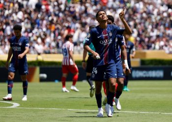 Senny Mayulu con il Psg al Mondiale per Club 2025 (Foto ANSA)