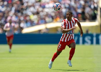 Samuel Lino con l'Atletico Madrid al Mondiale per Club (Foto ANSA)