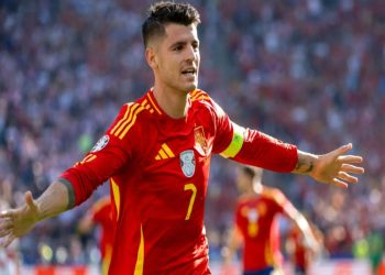 Alvaro Morata con la nazionale spagnola