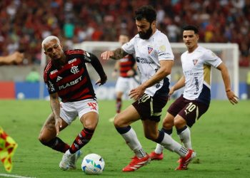 Wesley in azione col Flamengo (Foto Ansa)