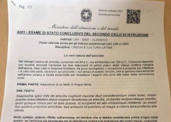 Traccia versione latino Maturità 2025