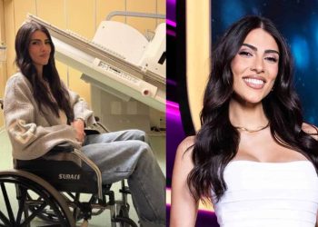 Giulia Salemi in sedia a rotelle