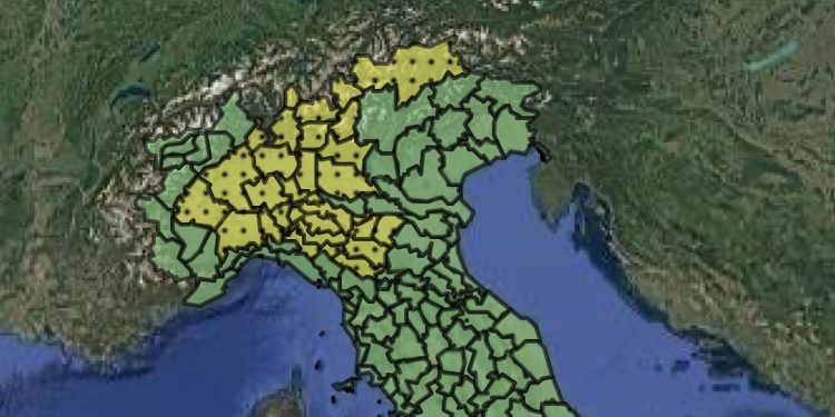 Allerta meteo 21 giugno 2025 (Foto: Protezione Civile)