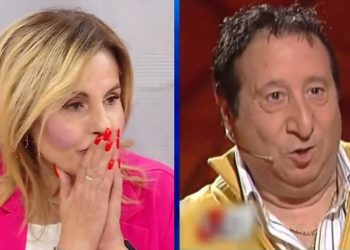 Alvaro Vitali e la moglie Stefania Corona