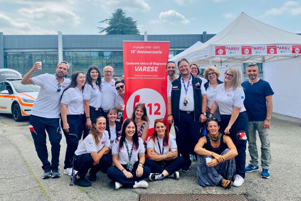 L'evento a Varese per il 15esimo anniversario del Numero Unico di Emergenza 112