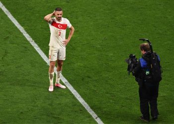 Merih Demiral con la nazionale turca (Foto ANSA)