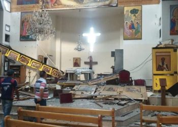 Damasco: attentato in una chiesa greco-ortodossa (Foto: Twitter/X)
