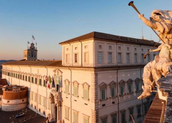 Palazzo del Quirinale visto dal Palazzo della Consulta, sede della Corte Costituzionale, Roma, 29 Gennaio 2024. ANSA/GIUSEPPE LAMI
