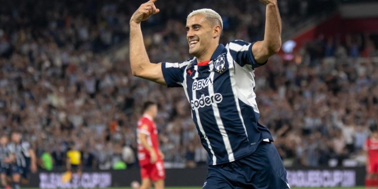 German Berterame in gol con il Monterrey (Foto ANSA)