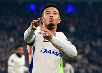 Jadon Sancho esulta con il Chelsea (Foto ANSA)