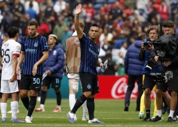 Lautaro Martinez con l'Inter al Mondiale per Club (Foto ANSA)