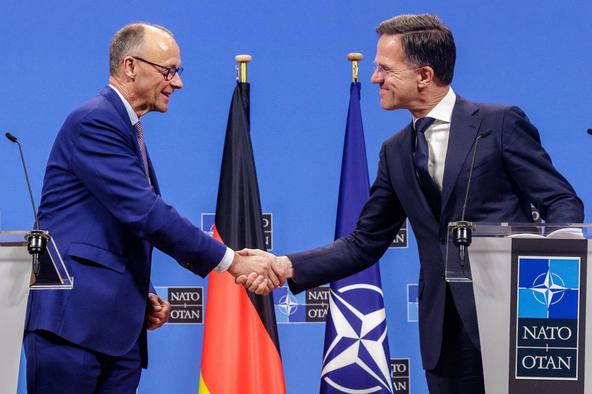Merz e Rutte, NATO