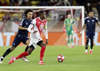 Denis Zakaria in azione con il Monaco (Foto ANSA)