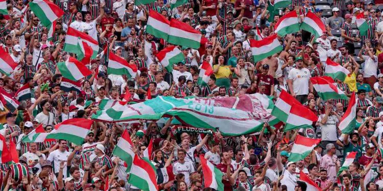 La torcida del Fluminense al Mondiale per Club (Foto Ansa)
