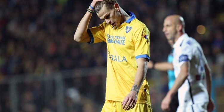 Samuele Longo ai tempi del Frosinone (Foto ANSA)