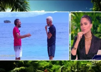 Dino Giarrusso e Omar Fantini, confronto all'Isola dei Famosi 2025. (Foto: Web)