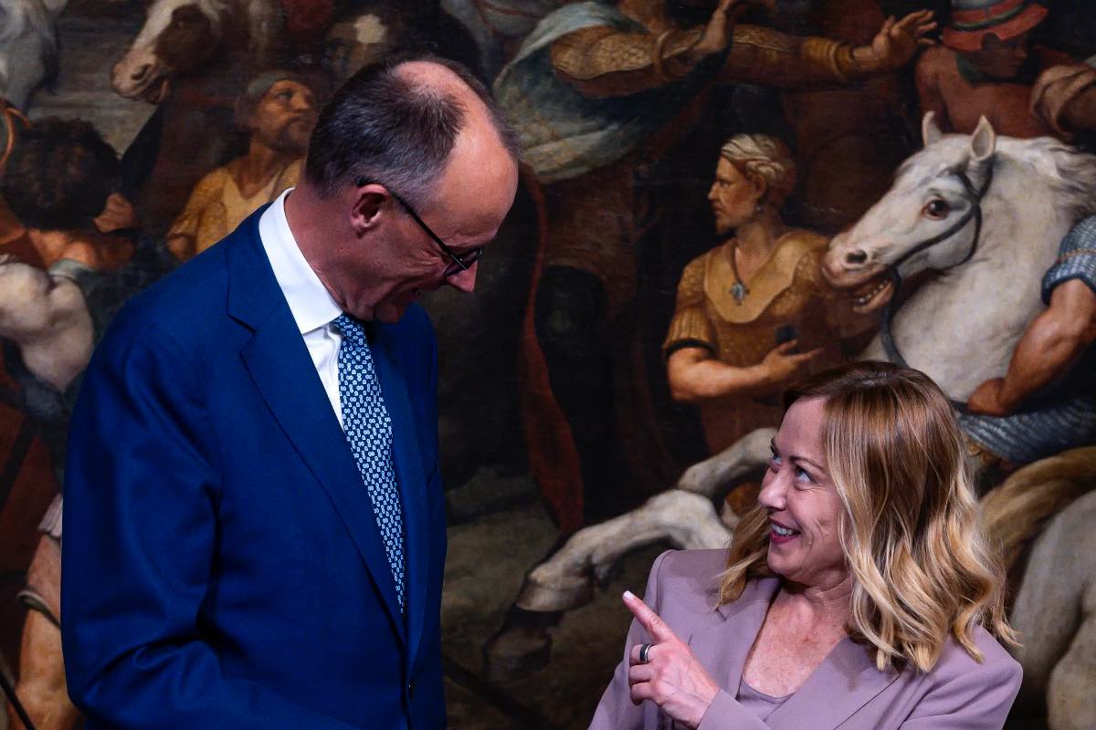 Friedrich Merz e Giorgia Meloni