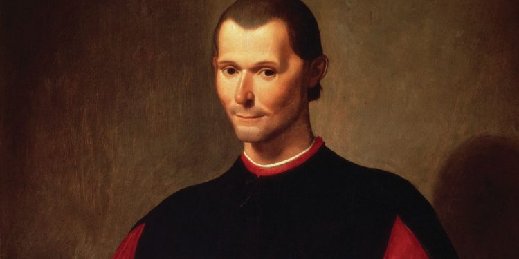 Santi di Tito, "Niccolò Machiavelli" (ritratto postumo, 1550-1600, particolare)
