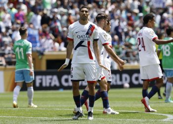 Achraf Hakimi con il Psg al Mondiale per Club (Foto ANSA)
