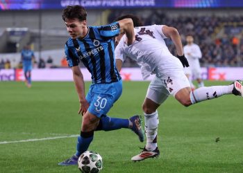 Ardon Jashari con la maglia del Bruges (Foto ANSA)