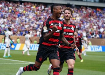 Pedro Henrique esulta con il Flamengo (Foto ANSA)