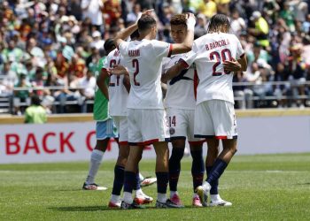 Il gruppo del Psg al Mondiale per Club 2025 (Foto ANSA)
