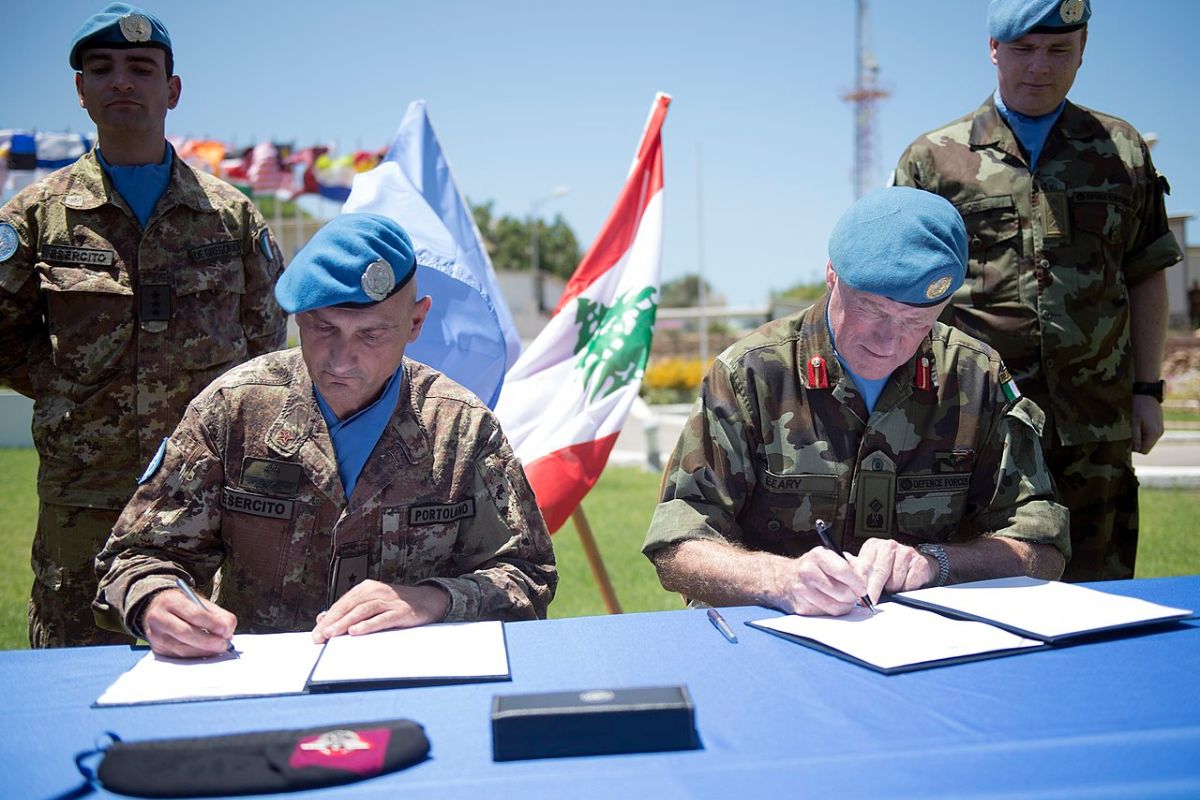 Luciano Portolano e Michael Beary, UNIFIL Libano