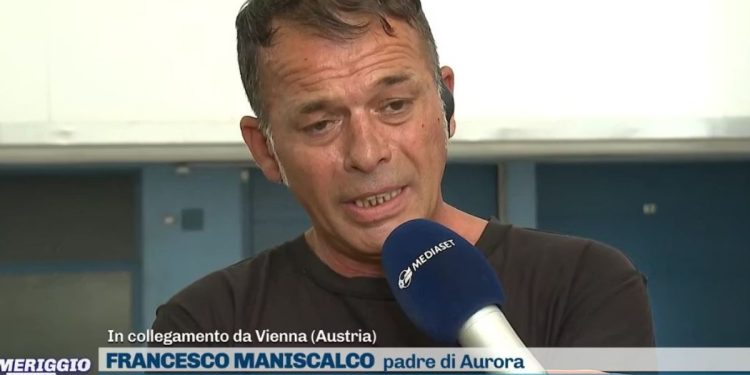 Il papà di Aurora Maniscalco (Foto: Pomeriggio 5)