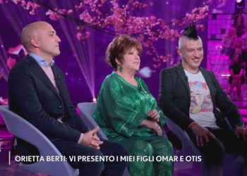 Orietta Berti e i figli Omar e Otis Paterlini