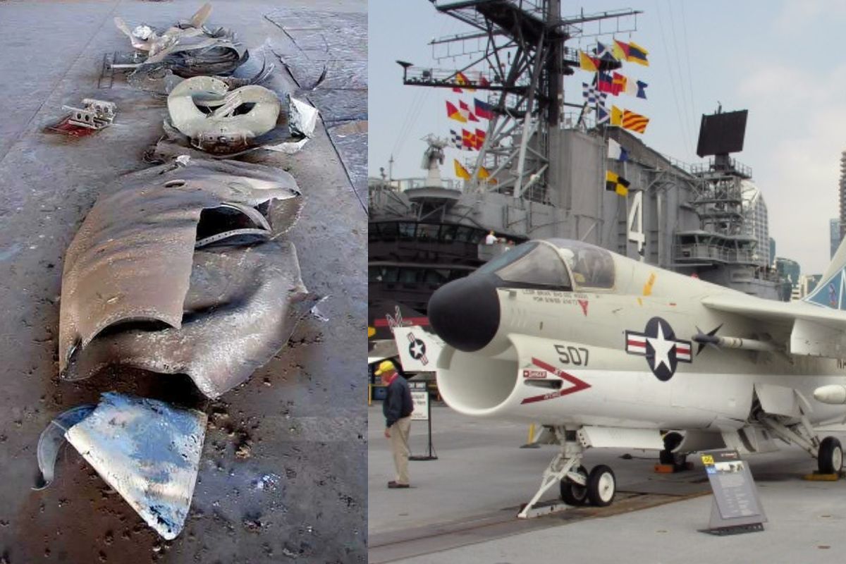 Strage di Ustica: il serbatoio recuperto in mare e il A-7E Corsair II statunitense