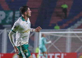 Joaquin Piquerez con la maglia del Palmeiras (Foto ANSA)