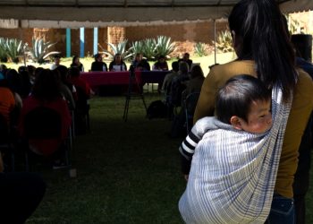 Un'assemblea cittadina a San Cristobal de Las Casas, Chiapas (Ansa)
