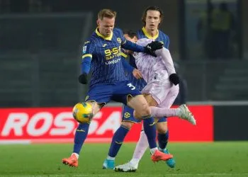 Ondrej Duda con la maglia del Verona (Foto ANSA)