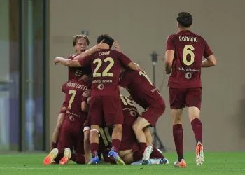 Un'esultanza della Roma Primavera (da Facebook)