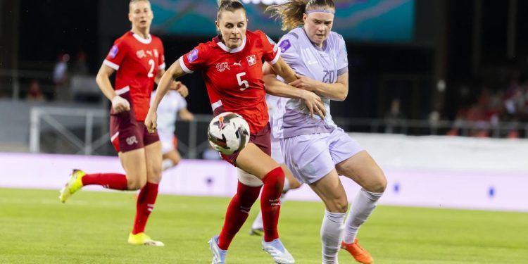 Un momento di Svizzera Norvegia donne in Nations League (Foto ANSA)