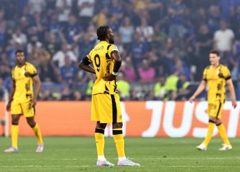 Marcus Thuram con l'Inter nella finale di Champions League (Foto ANSA)