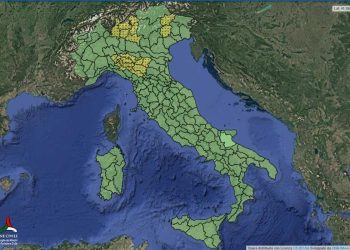 Allerta meteo 1 luglio 2025 (foto: Protezione Civile)