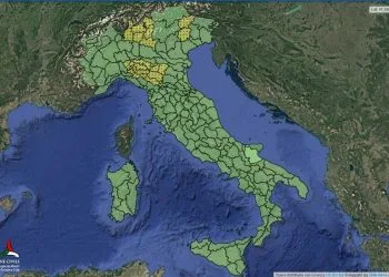 Allerta meteo 1 luglio 2025 (foto: Protezione Civile)