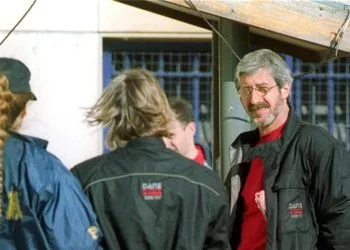 Leonardo Bertulazzi al tempo del primo arresto, nel 2002 (Ansa)