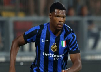 Denzel Dumfries con la maglia dell'Inter (Foto: Web)