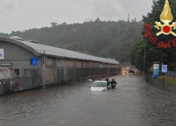 Como, nubifragio (Foto: Vigili del fuoco)