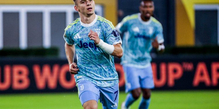 Francisco Conceiçao esulta con la Juventus al Mondiale per Club (Foto ANSA)