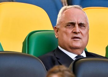 Claudio Lotito, presidente della Lazio (Foto ANSA)