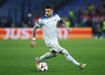 Mattia Zaccagni in azione con la Lazio (Foto ANSA)